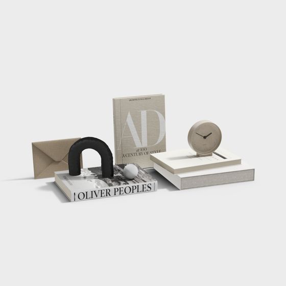 Minimalist Desktop Decorative Object 3D model
