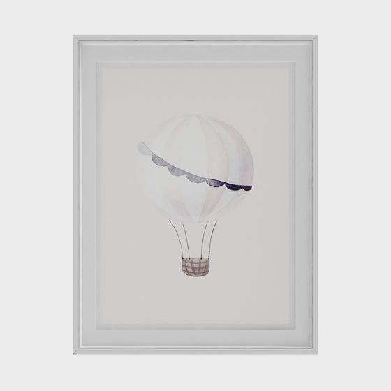 Peinture décorative d'enfants moderne montgolfière