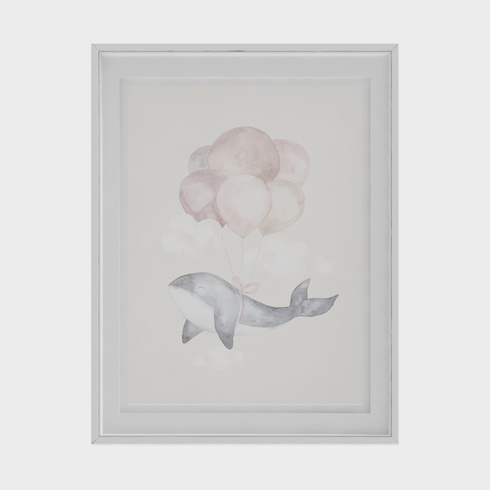 Moderne Kinderdekorationsmalerei mit Wal_Kopie