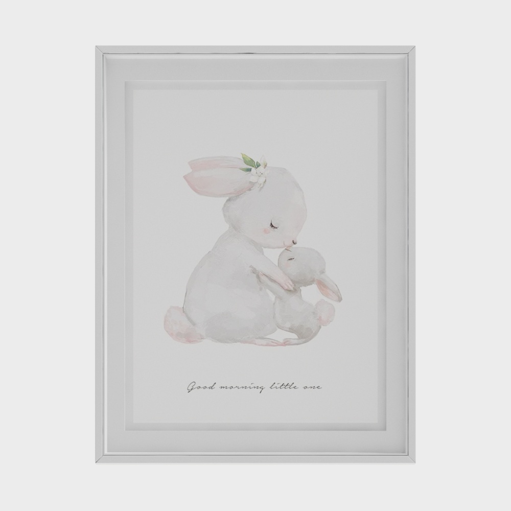 Moderne Kinderdekorationsmalerei Kaninchen_Kopie