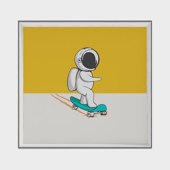 Cool Space Skater 3D Model