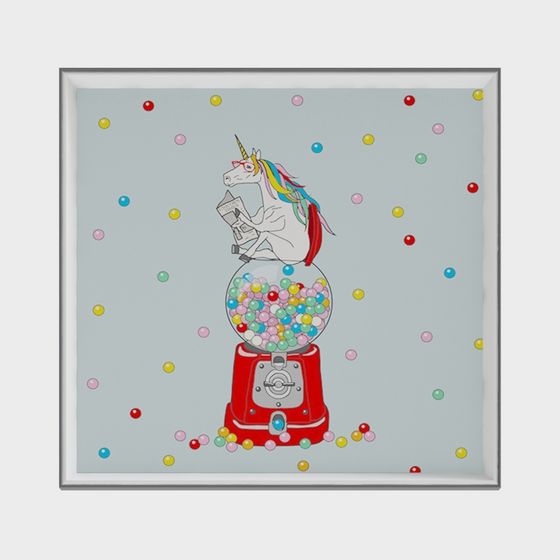 Unicorn Bubblegum Machine 3D model