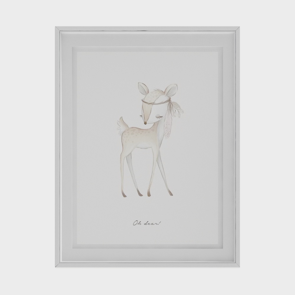 Moderne Kinderdekorationsmalerei Reh_Kopie