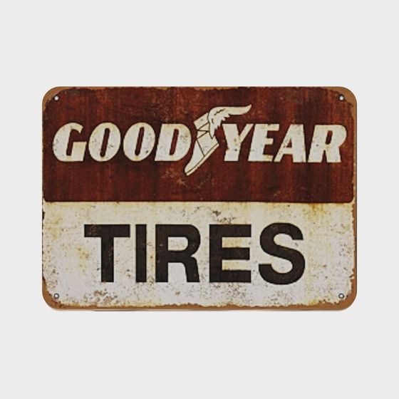 Retro Industrial Goodyear Tires Logo 3D Model
