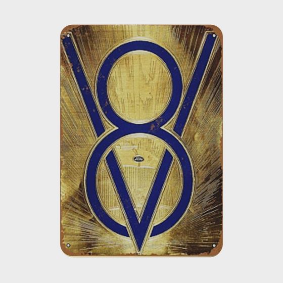 V8 Engine Sign 3D model