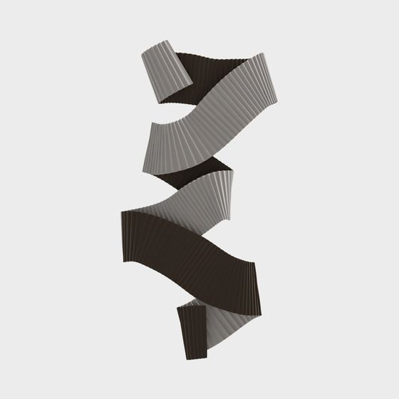 Origami Art Column 3D model