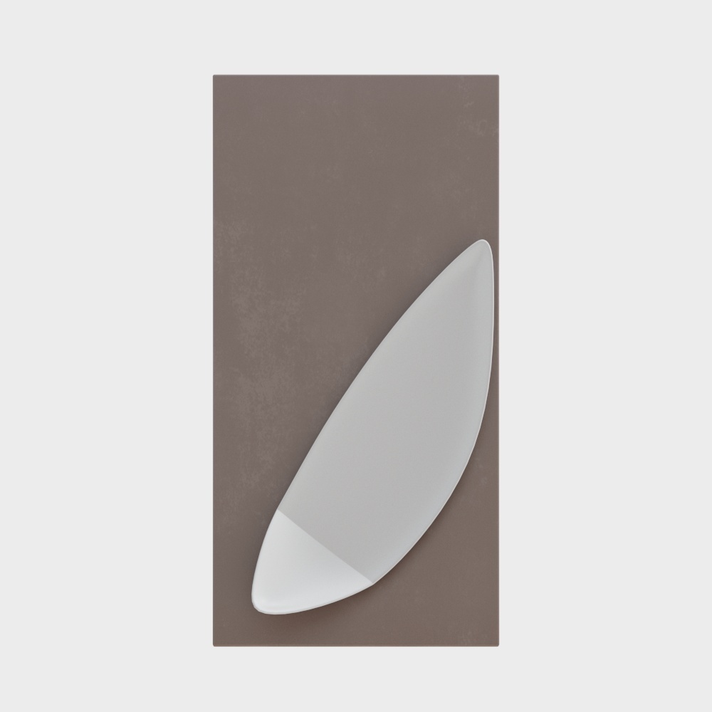 Streamlined Wall Light 3D model