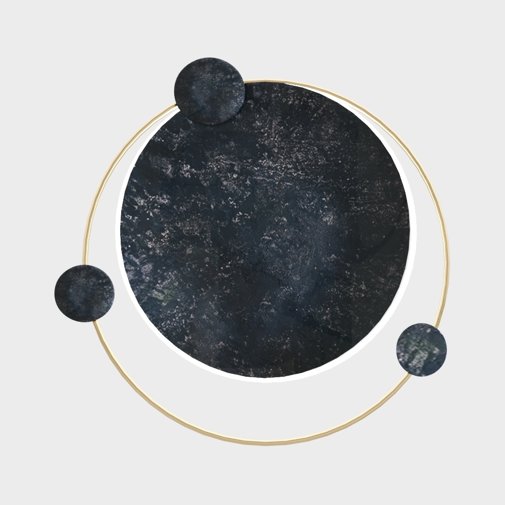 Modern wall decoration pendant blue galaxy