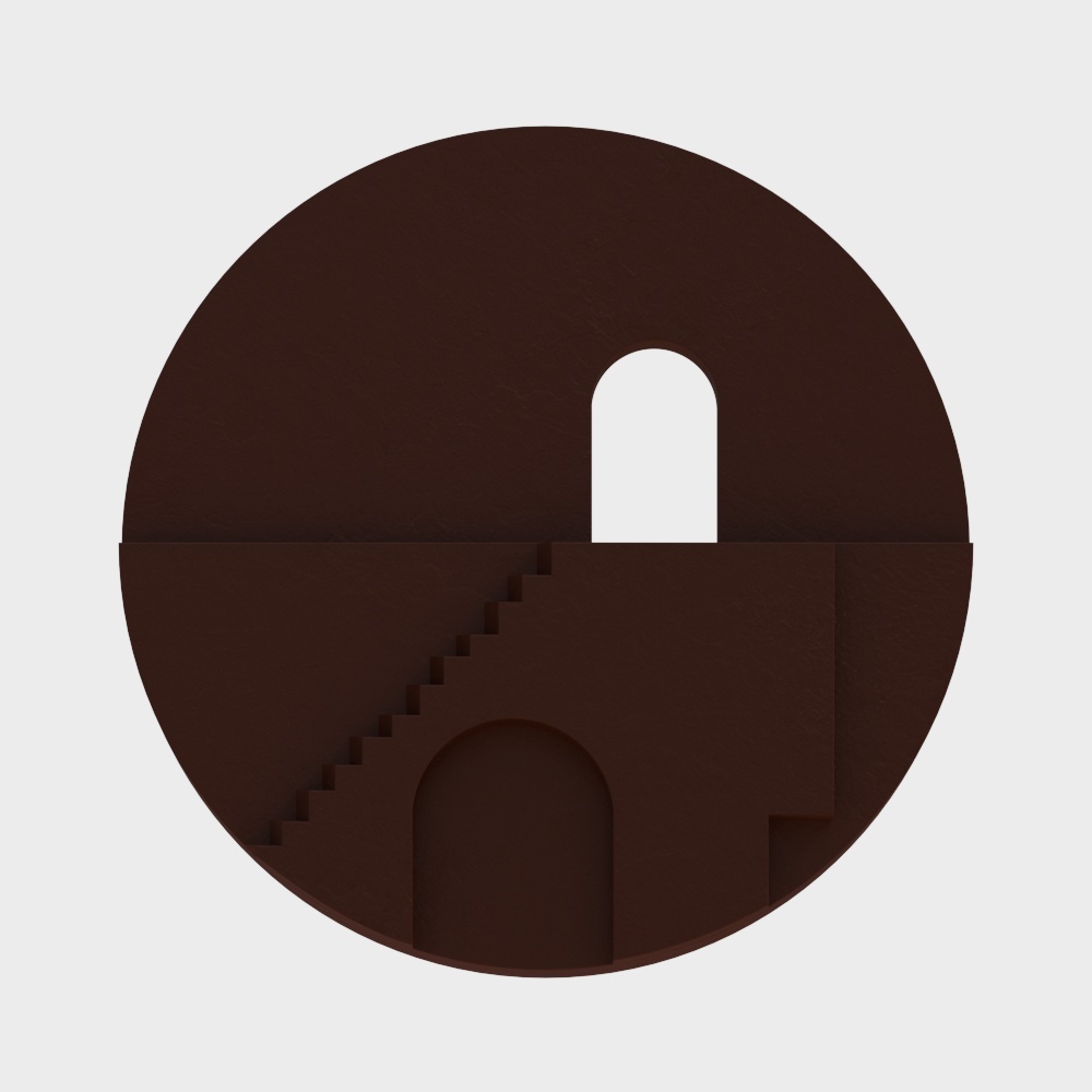 Wabi-sabi style wall decoration red pattern