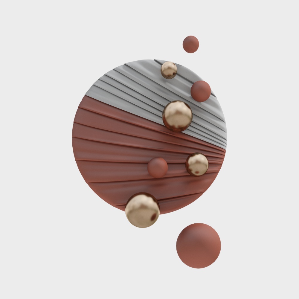 Abstract Geometric Sphere 3D Model – Low-Poly Artistic Orb