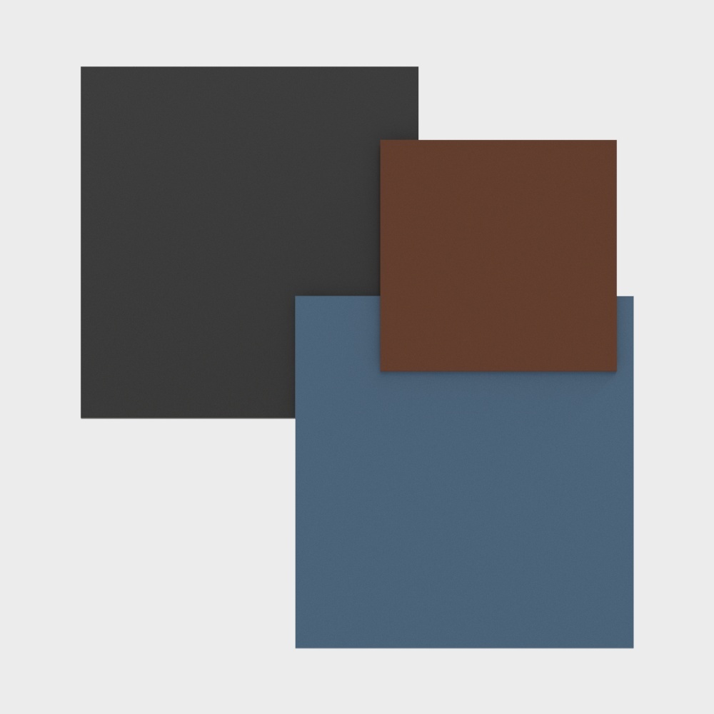 Modern wall decoration three colors