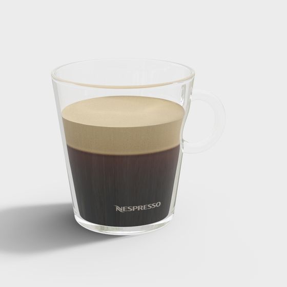 Stylish Low Polygon Coffee Cup 3D model