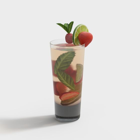 Brown Jus Juice 3D Model