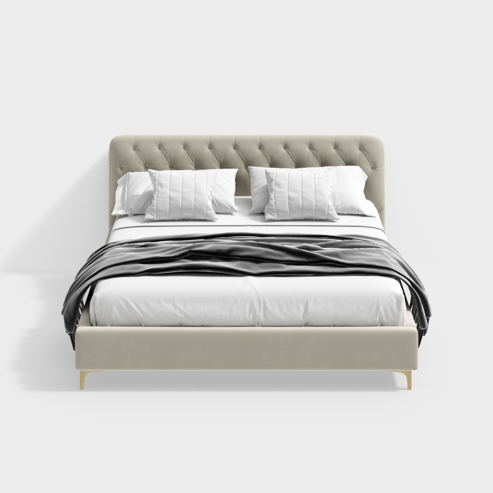 Urban Comfort 3D Model Bed