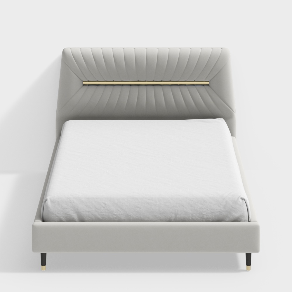 Kingsize Bett aus Samt - BSFCBY03 - Fan Chenmei Zuhause