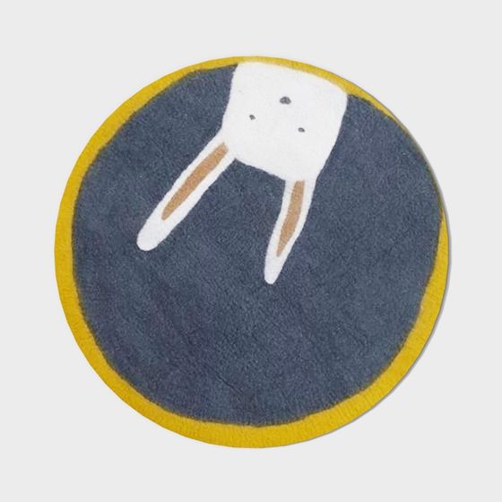 Round Rabbit Carpet 3D model