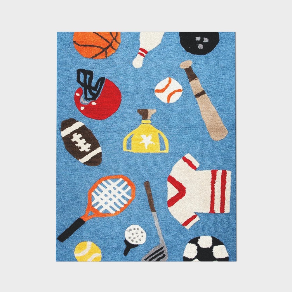 현대 어린이 러그 귀여운 러그 운동