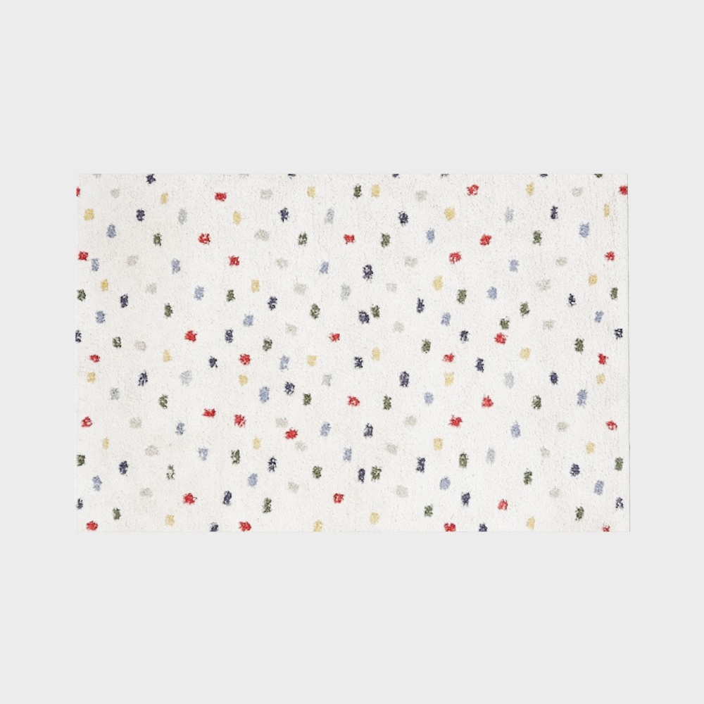 Colorful Dot Fabric 3D Model – Vibrant Low-Poly Texture