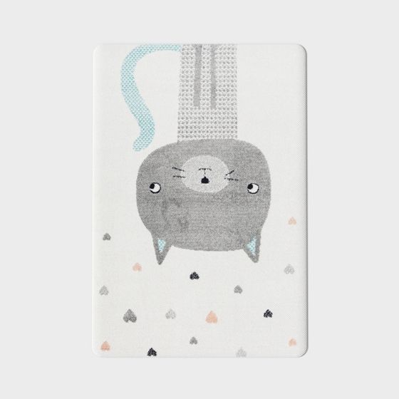 Adorable Low-Poly Gray Cat 3D Model for Creative Projects