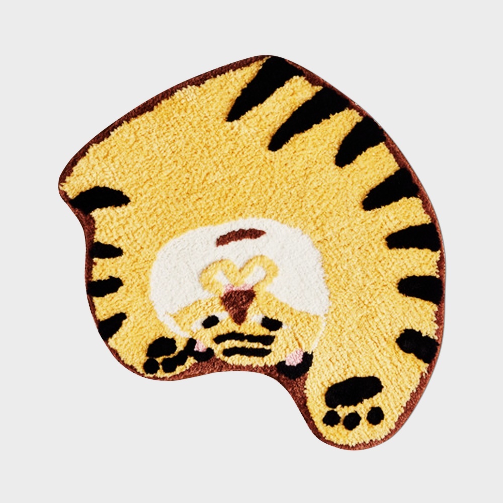 Tiger Rug 3D Model – Low-Poly Vibrant Fur Design