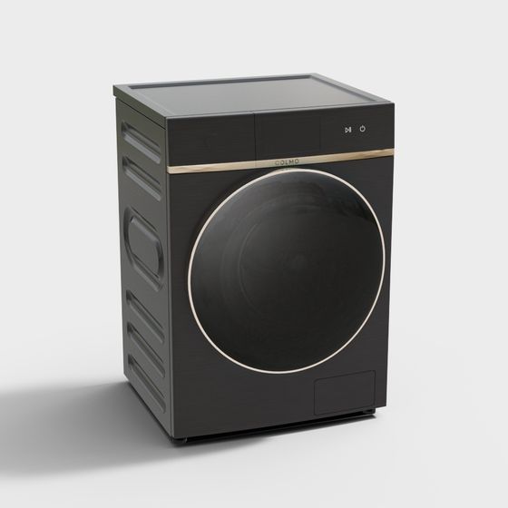 Stylish Washing Machine 3D model for Contemporary Spaces
