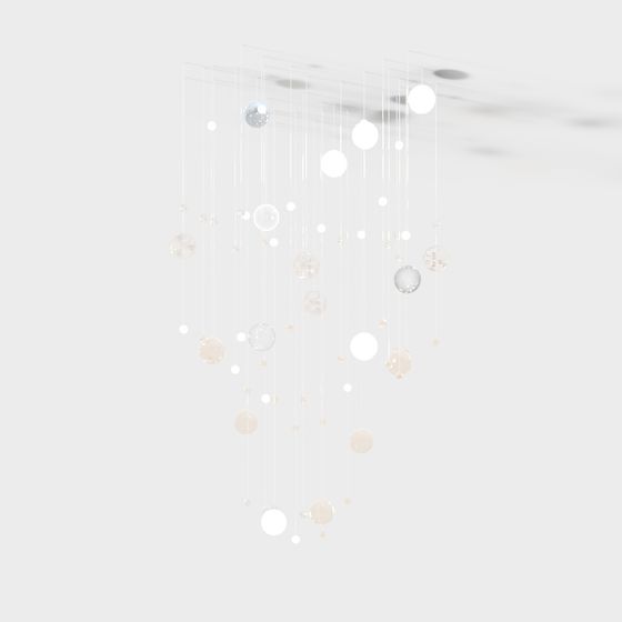 Starfall 3D model - Stylish Low Poly Chandelier