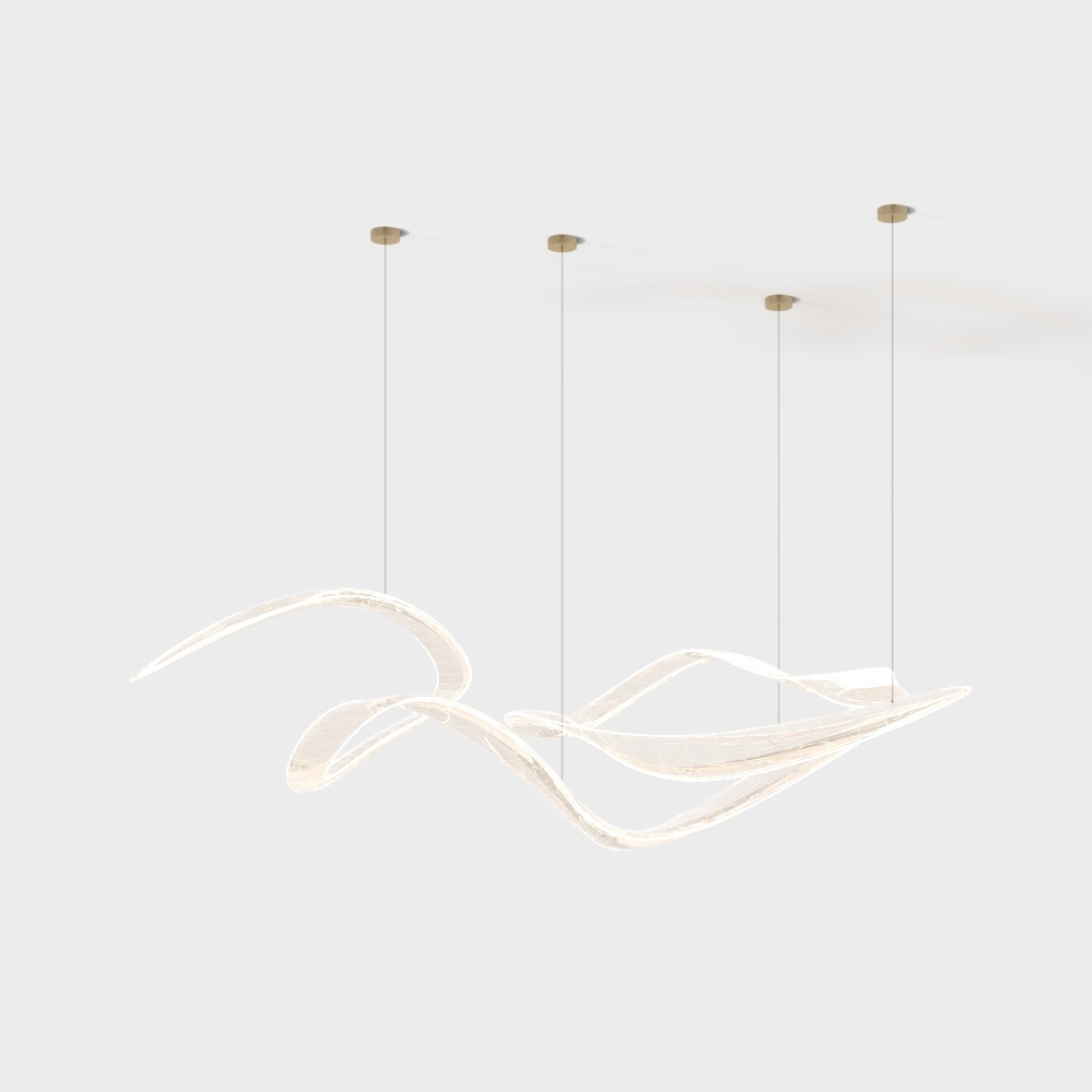 modern glass chandelier