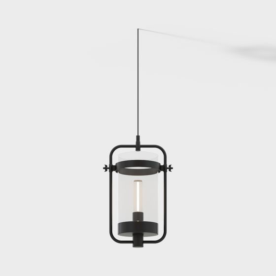 Industrial Pendant Light 3D model