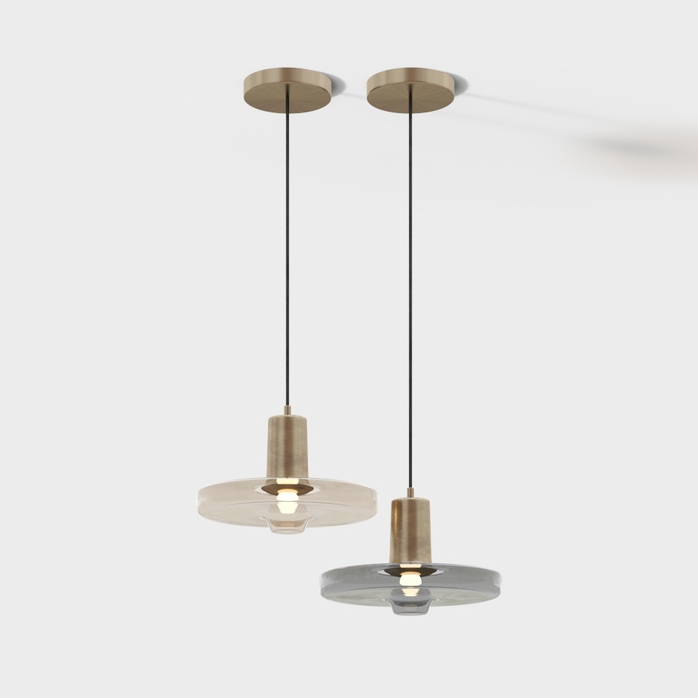 Современная дисковая люстра комбинация