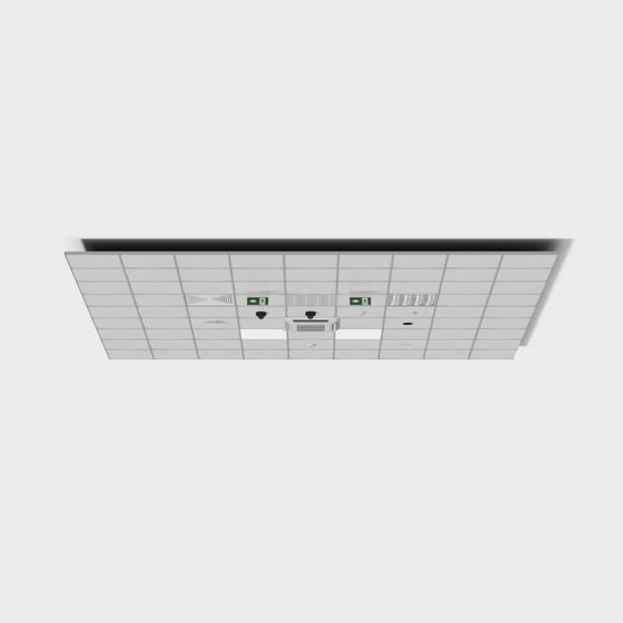 Sleek Minimalist Ceiling 3D model for Modern Architecture