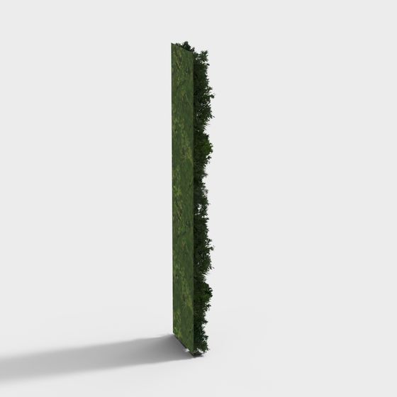 Nature's Wall Low-Poly 3D Model
