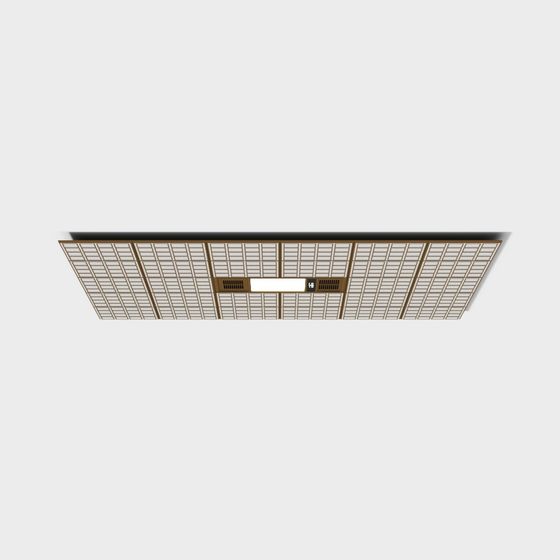 Elegant Low-Polygon Grid Ceiling 3D Model