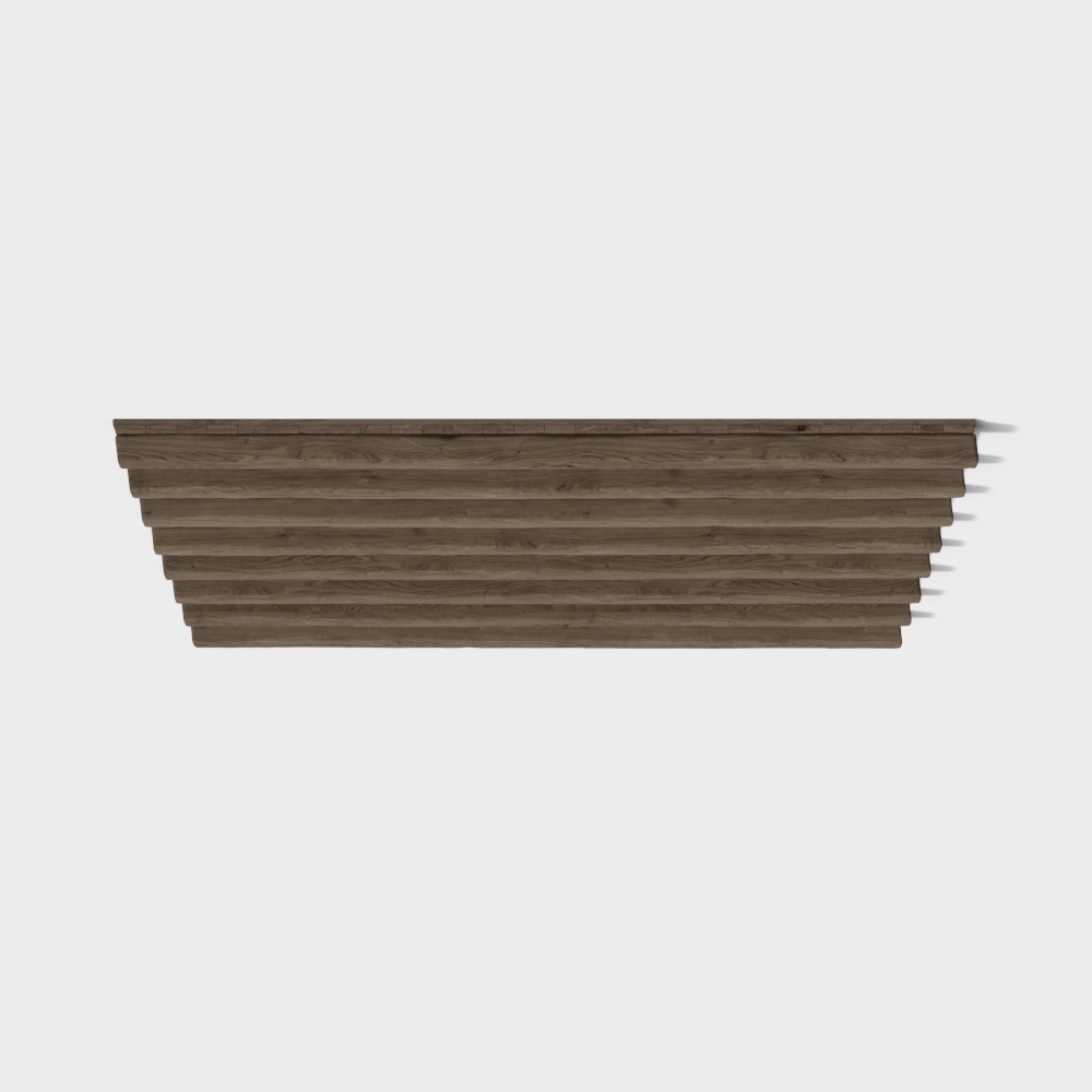 Low-Poly Wooden Texture 3D Model – Gray Wood Grain