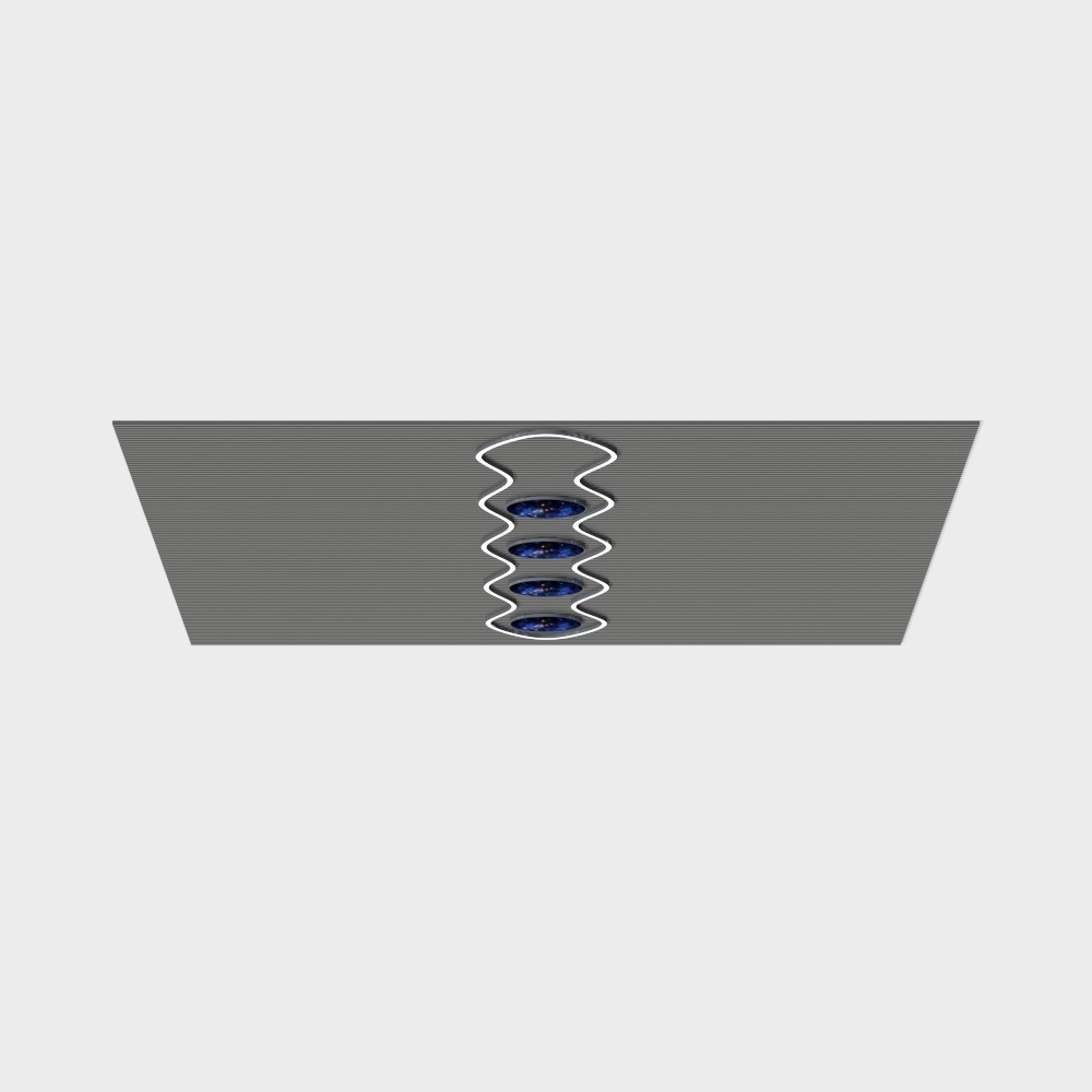 Futuristic Ceiling Light Fixture 3D Model