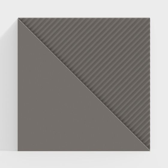 Low-Polygon Geometric Wall Panel 3D model