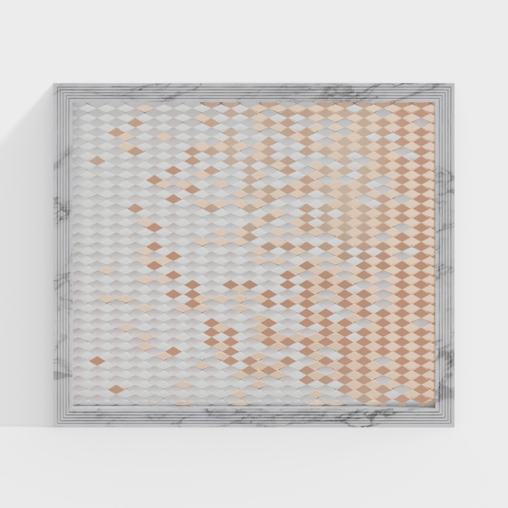 Modern checkered background wall