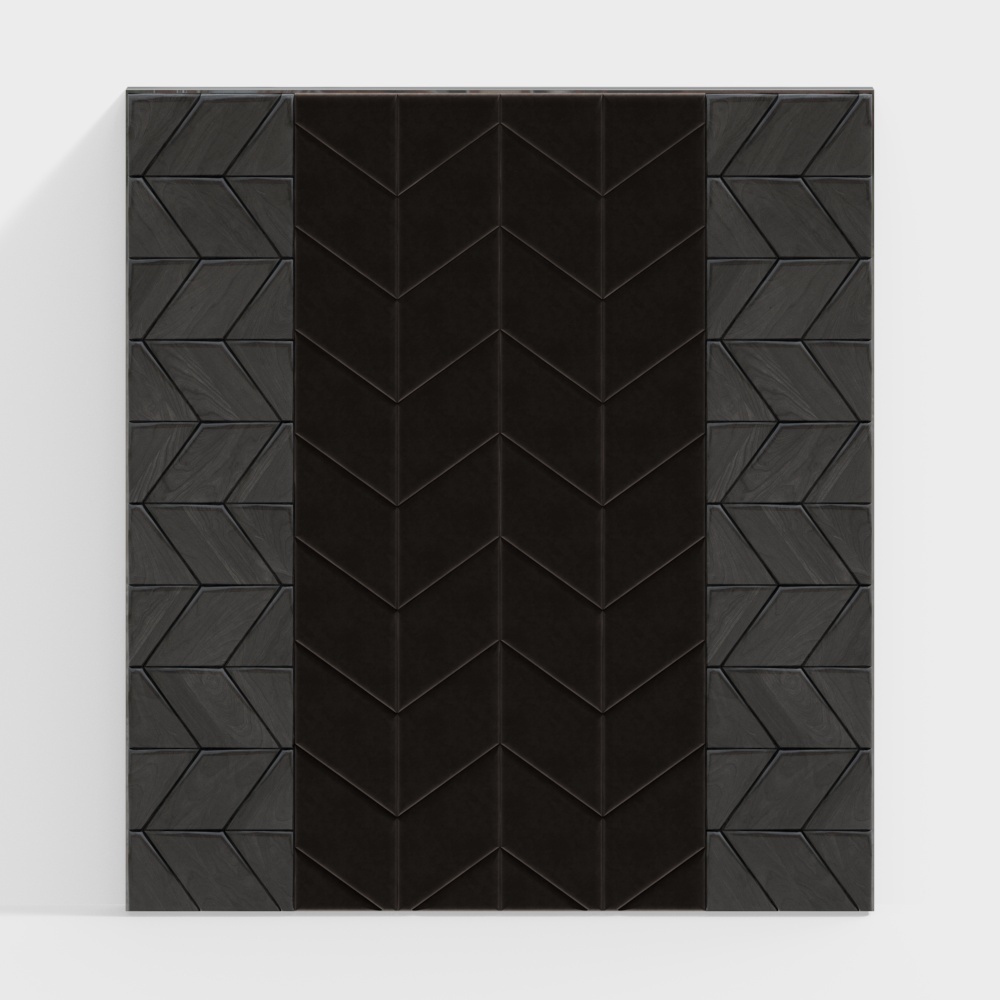 Modern symmetrical shape background wall