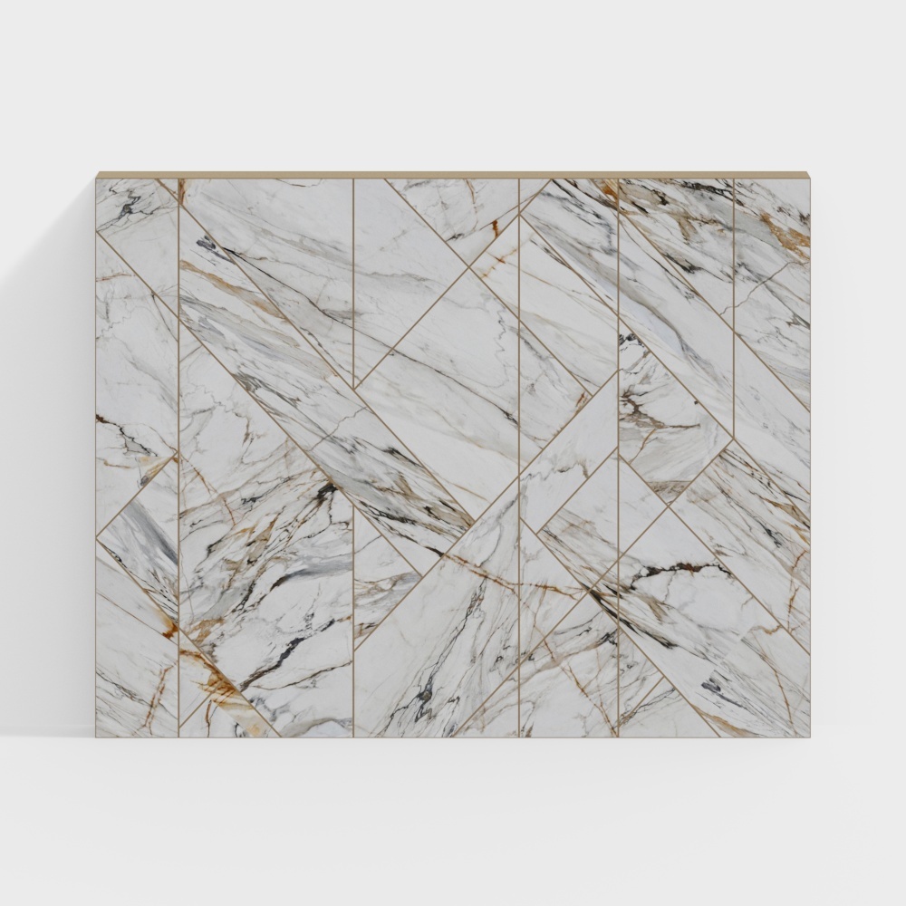 Mur de fond en marbre avec cloison créative moderne