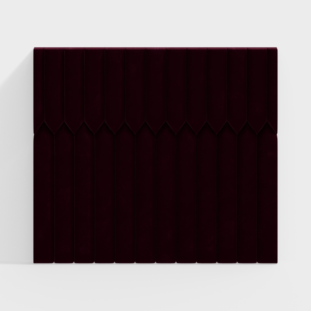 Tường nền túi mềm màu tím hiện đại