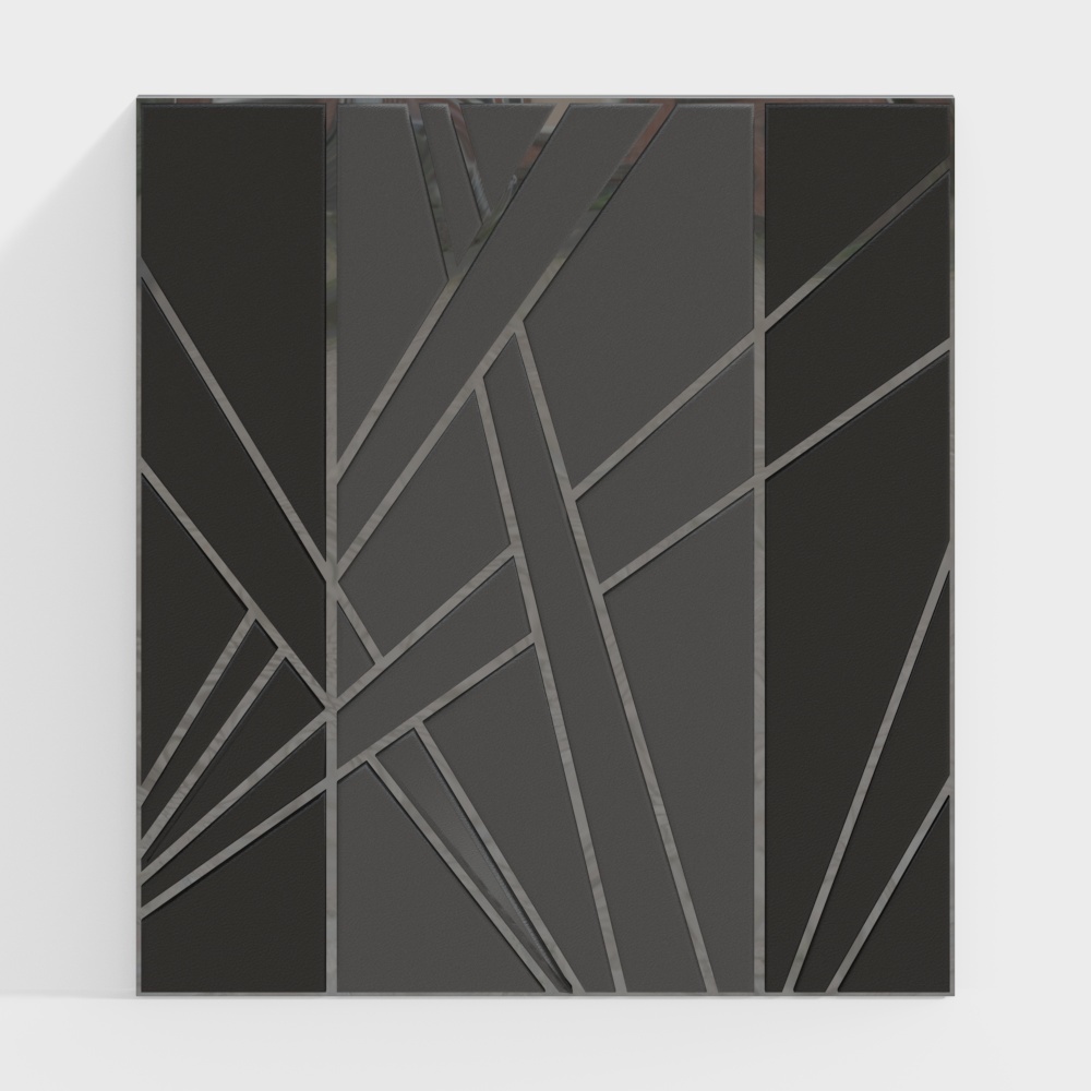 Modern beveled background wall