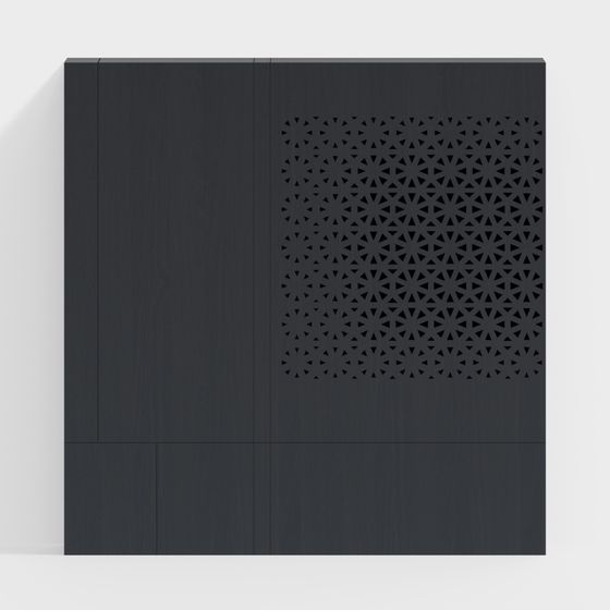 Lattice Door 3D model for Interior Design