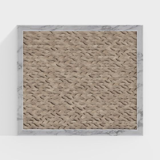 Woven Carpet 3D Model - Low Polygon Design