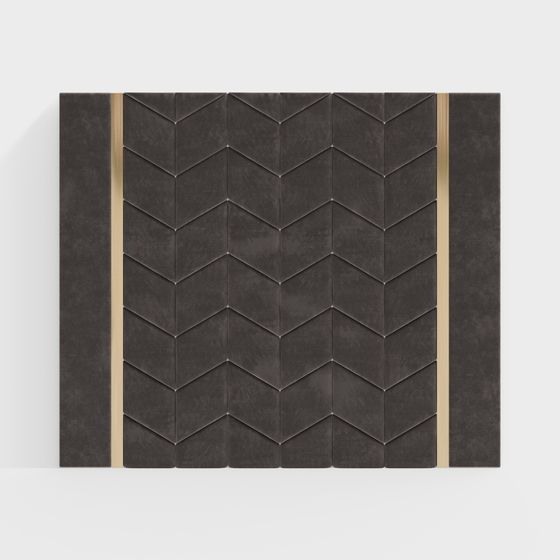 Geometric Tile Wall Panel 3D model