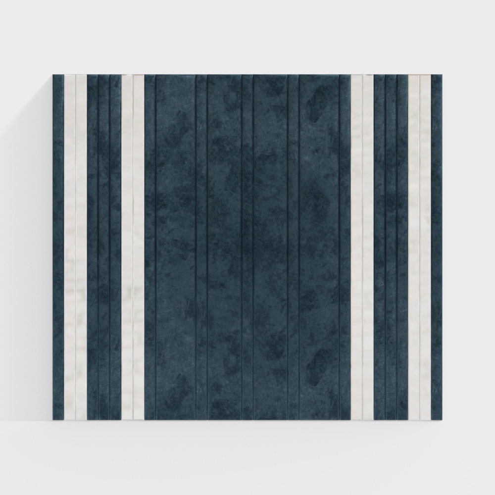 Modern background wall blue soft wall