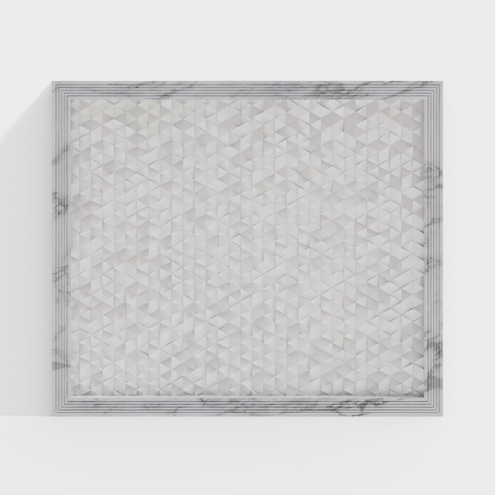 Modern white wood decorative background wall