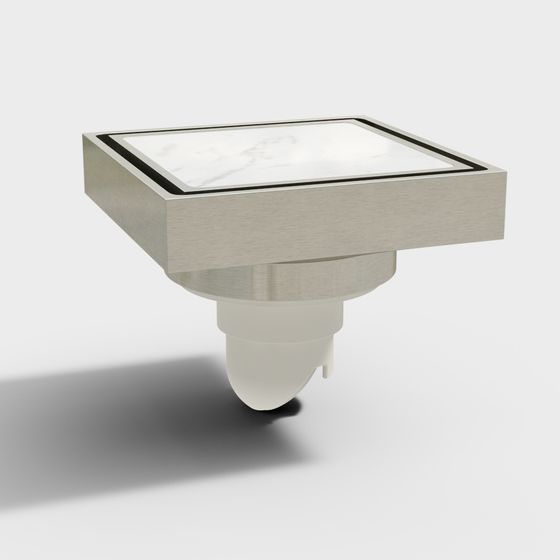 Elegant Square Light Fixture 3D model