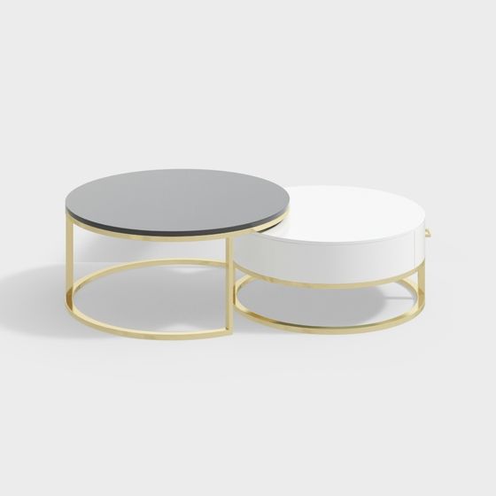 Round Dance Tables 3D model