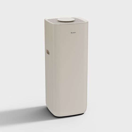 Minimalist Air Conditioner 3D model for Modern Interiors