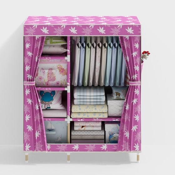 Vibrant Magical Wardrobe 3D model for Creative Designs