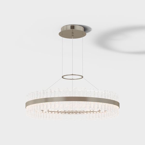 Stylish Low-Poly Chandelier 3D model for Modern Spaces